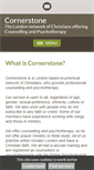 Mobile Screenshot of cornerstonetherapy.org.uk