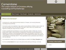 Tablet Screenshot of cornerstonetherapy.org.uk